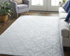 Feizy Redford 8847F White/Silver Area Rug Lifestyle Image
