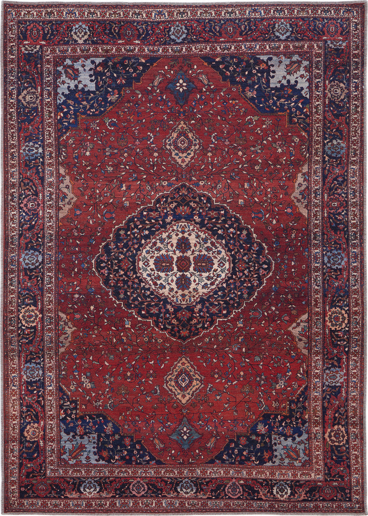 Feizy Rawlins 39HDF Red/Navy Area Rug main image