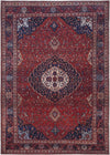 Feizy Rawlins 39HDF Red/Navy Area Rug main image