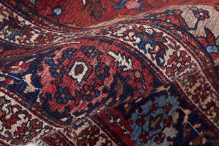 Feizy Rawlins 39HDF Red/Navy Area Rug Corner Image