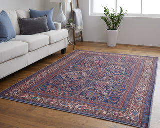 Feizy Rawlins 39HGF Navy/Multi Area Rug Lifestyle Image