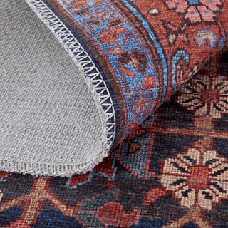 Feizy Rawlins 39HIF Red/Navy Area Rug Detail Image