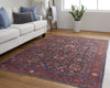Feizy Rawlins 39HIF Red/Navy Area Rug Lifestyle Image