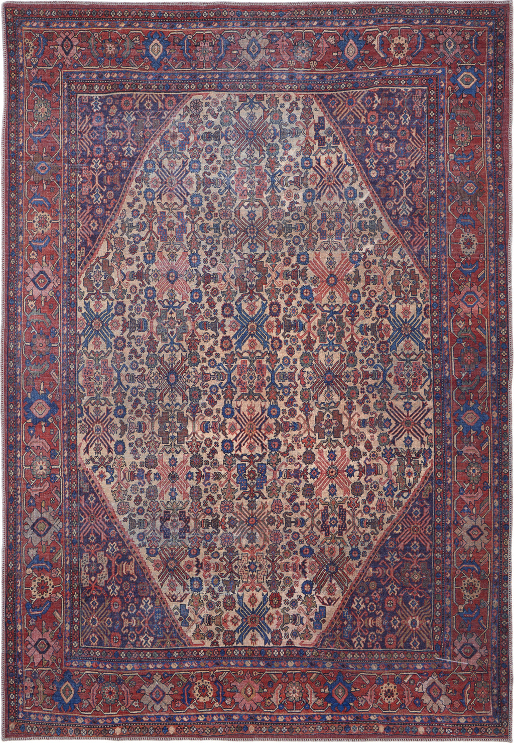 Feizy Rawlins 39HJF Beige/Red Area Rug – Incredible Rugs and Decor