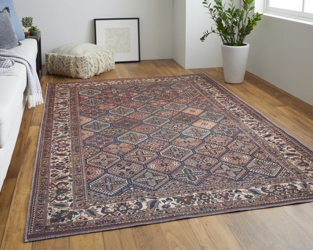 Feizy Rawlins 39HKF Tan/Multi Area Rug Lifestyle Image Feature