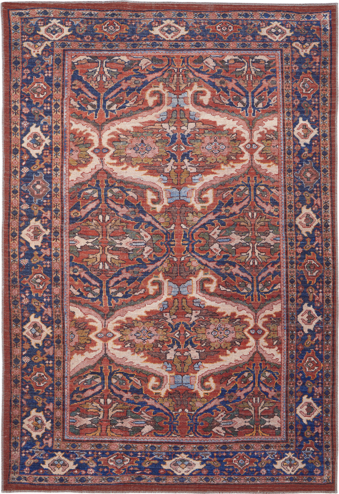 Feizy Rawlins 39HIF Red/Navy Area Rug – Incredible Rugs and Decor