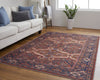 Feizy Rawlins 39HMF Red/Navy Area Rug Lifestyle Image