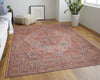 Feizy Rawlins 39HNF Terracotta/Multi Area Rug Lifestyle Image Feature