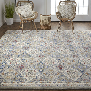 Feizy Rylan 8638F Gray/Multi Area Rug Lifestyle Image