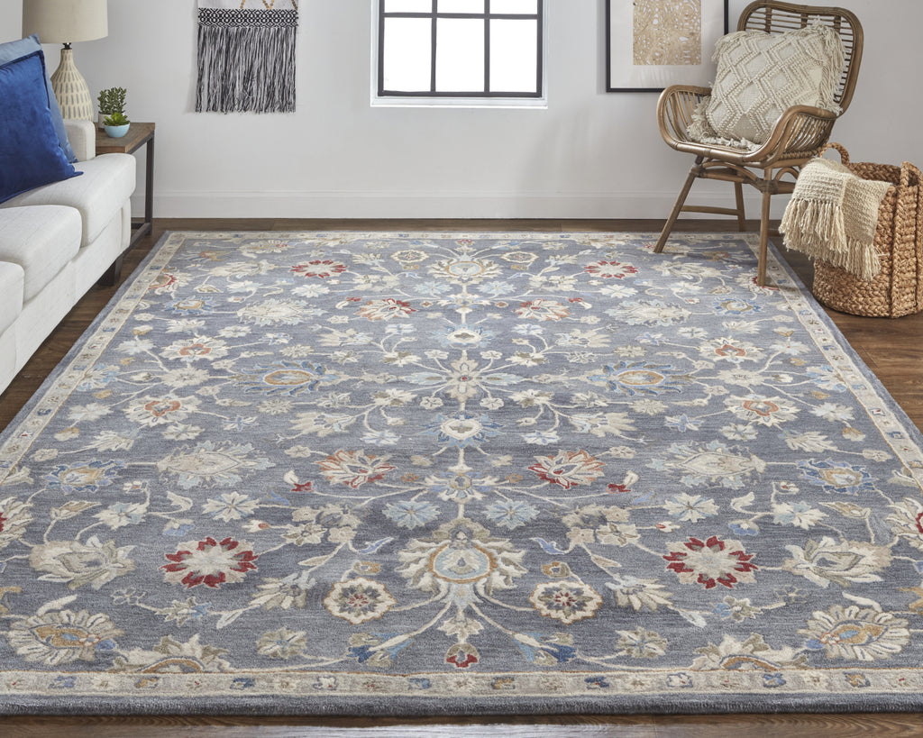 Feizy Rylan 8639F Blue Area Rug Lifestyle Image Feature