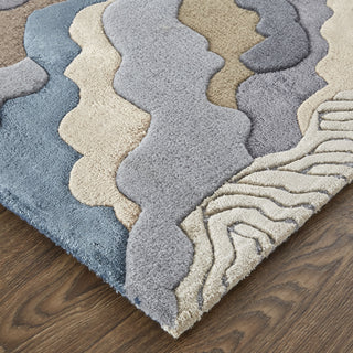 Feizy Serrano 8854F Beige/Blue Area Rug Lifestyle Image