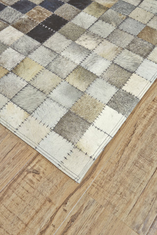 Feizy Estelle L9138 Gray/Brown Area Rug Lifestyle Image