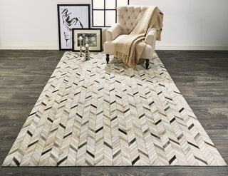 Feizy Estelle L9211 Gray Area Rug Lifestyle Image Feature