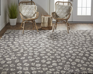 Feizy Seneca T6000 Charcoal Area Rug Lifestyle Image