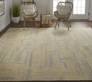 Feizy Weatherfield T6004 Yellow Area Rug Lifestyle Image