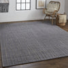Feizy Haverhill T8000 Charcoal Area Rug Lifestyle Image