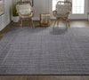 Feizy Haverhill T8000 Charcoal Area Rug Lifestyle Image