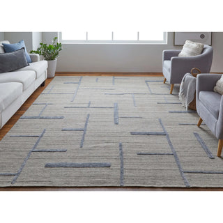 Feizy Longridge T8002 Beige/Blue Area Rug Lifestyle Image