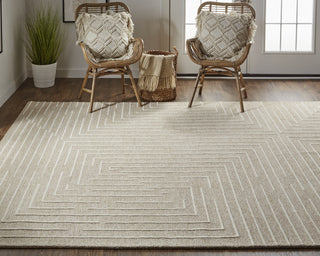 Feizy Fenner T8003 Beige/Ivory Area Rug Lifestyle Image