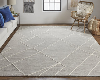 Feizy Euclid T8004 Gray/Ivory Area Rug by Thom Filicia Lifestyle Image 2