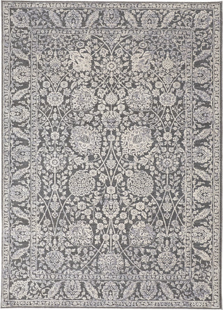 Feizy Thackery 39CWF Charcoal/White Area Rug main image