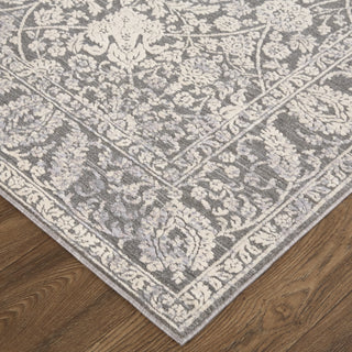 Feizy Thackery 39CWF Charcoal/White Area Rug Lifestyle Image