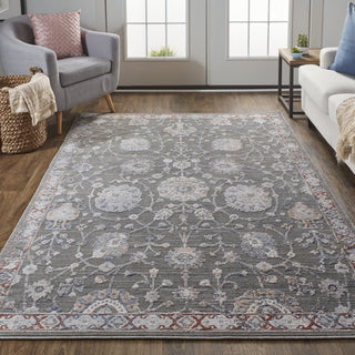 Feizy Thackery 39CXF Charcoal/Gray Area Rug Lifestyle Image