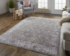 Feizy Thackery 39CYF Charcoal/Blue Area Rug Lifestyle Image Feature
