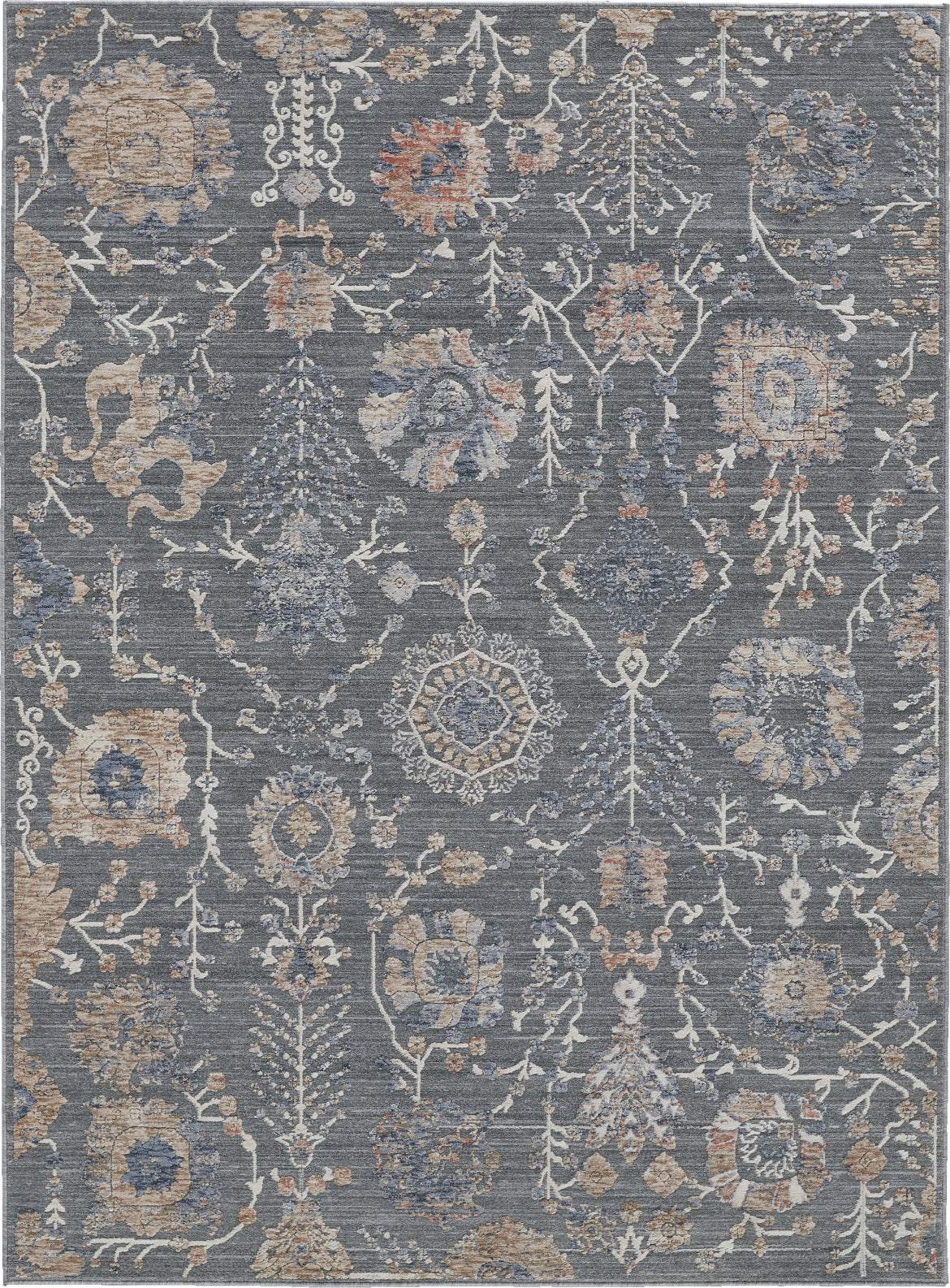 Feizy Thackery 39D0F Charcoal/Beige Area Rug main image