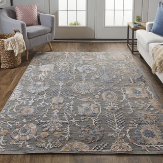 Feizy Thackery 39D0F Charcoal/Beige Area Rug Lifestyle Image