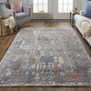 Feizy Thackery 39D1F Charcoal/Ivory Area Rug Lifestyle Image