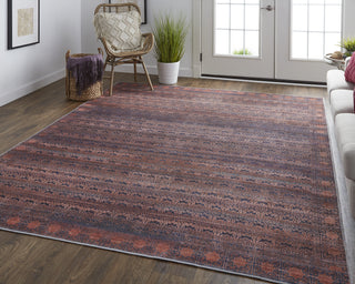 Feizy Voss 39H4F Tan/Blue Area Rug Lifestyle Image