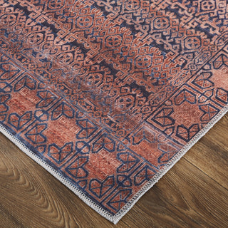 Feizy Voss 39H4F Tan/Blue Area Rug Lifestyle Image