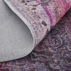 Feizy Voss 39H5F Pink/Purple Area Rug Corner Image with Rug Pad
