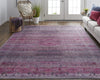 Feizy Voss 39H5F Pink/Purple Area Rug Lifestyle Image Feature