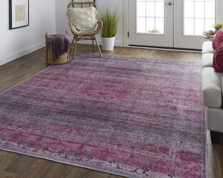 Feizy Voss 39H5F Pink/Purple Area Rug Lifestyle Image