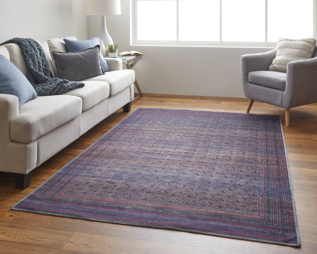 Feizy Voss 39H8F Charcoal/Multi Area Rug Lifestyle Image Feature
