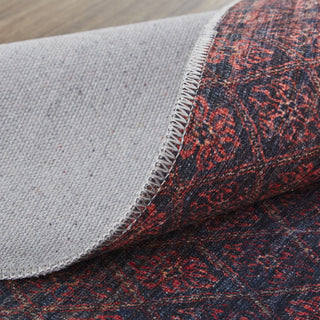 Feizy Voss 39HAF Multi Area Rug Corner Image with Rug Pad