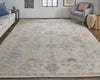 Feizy Wendover 6841F Beige/Gray Area Rug Lifestyle Image Feature