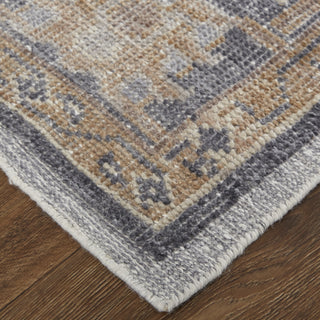 Feizy Wendover 6842F Charcoal Area Rug Corner Image