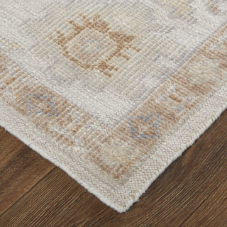 Feizy Wendover 6846F Silver Area Rug Corner Image