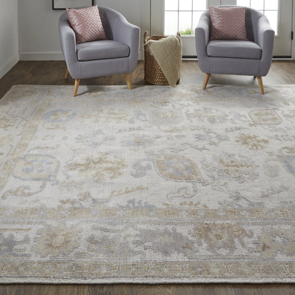 Feizy Wendover 6847F Beige Area Rug Lifestyle Image Featured 