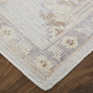 Feizy Wendover 6848F Gray Area Rug Corner Image