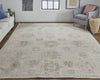 Feizy Wendover 6858F Beige/Ivory Area Rug Lifestyle Image Feature