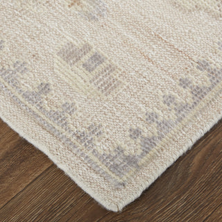 Feizy Wendover 6858F Beige/Ivory Area Rug Corner Image