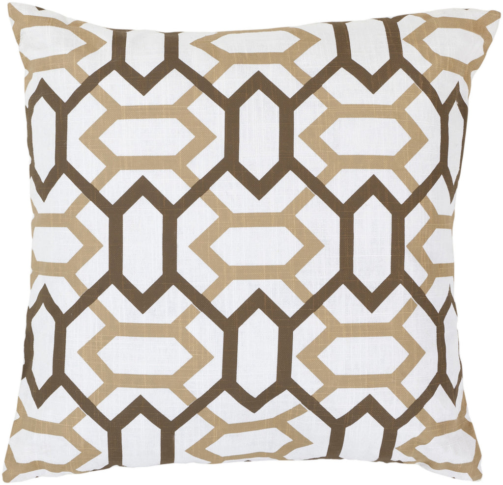 Surya Zoe Connect the Diamonds FF-014 Pillow 18 X 18 X 4 Poly filled