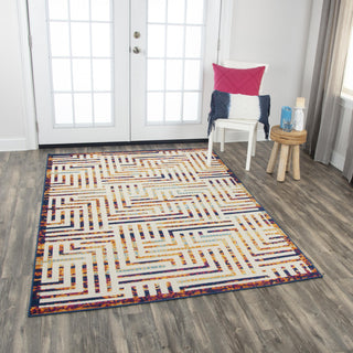 Rizzy Fairfield FFD105 Cream Area Rug Corner Image Feature