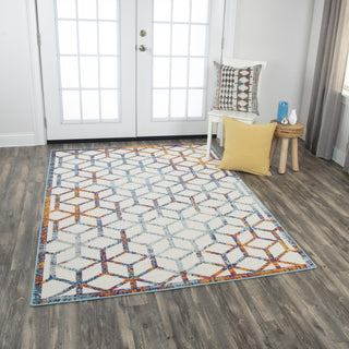 Rizzy Fairfield FFD106 Cream Area Rug Corner Image Feature