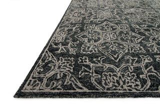 Loloi Filigree FI-04 Charcoal Area Rug Corner Feature