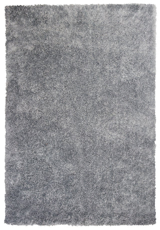 KAS Fina 0552 Silver Silky Shag Weave Area Rug